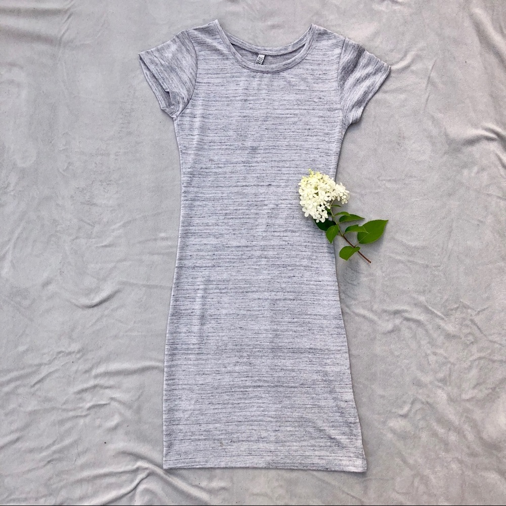 Cotton On Grey Midi Body Con Dress Size S